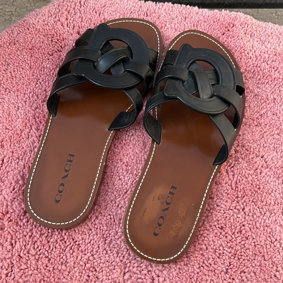 Coach Women's Black Sandals - Picture 2 of 6